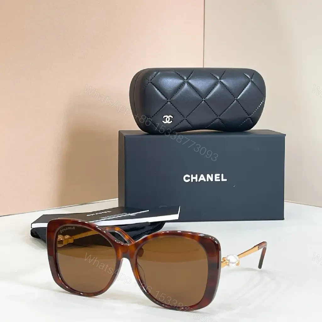 View 4 of Quilted Leather Clutch + Gradient Sunglasses Set: Chic Luxe