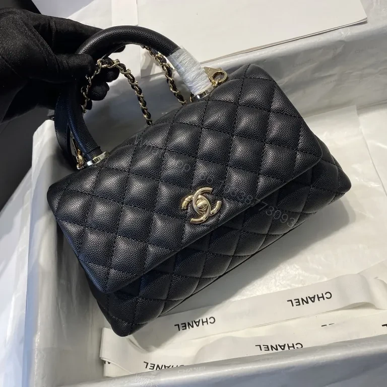 View 7 of Chanel-Inspired Quilted Carre Bag: Luxe Everyday Carry