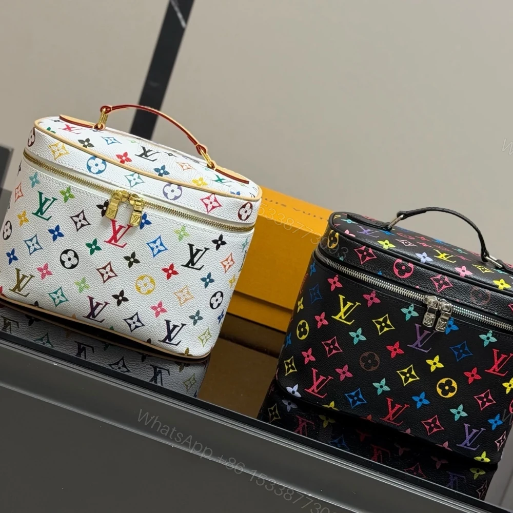 View 8 of Louis Vuitton X Takashi Murakami Nice BB Multicolored White 24Cm M28340