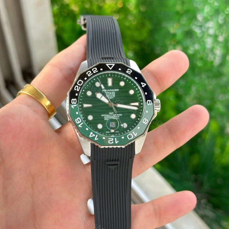 View 3 of Tag Heuer Aquaracer Professional 42MM Green Black GMT Automatic