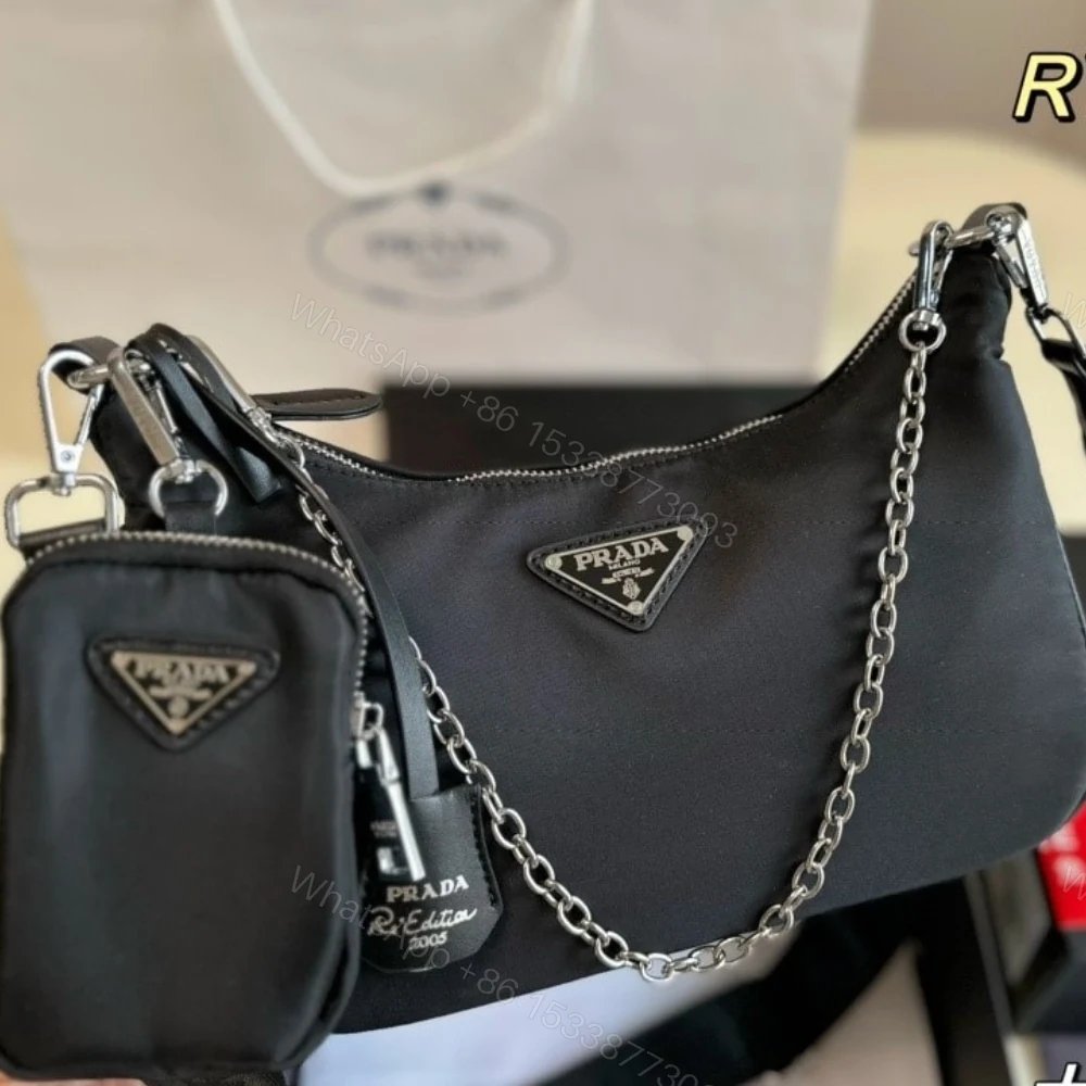 View 3 of Prada Re Edition 2005 Re Nylon Bag Black 26Cm