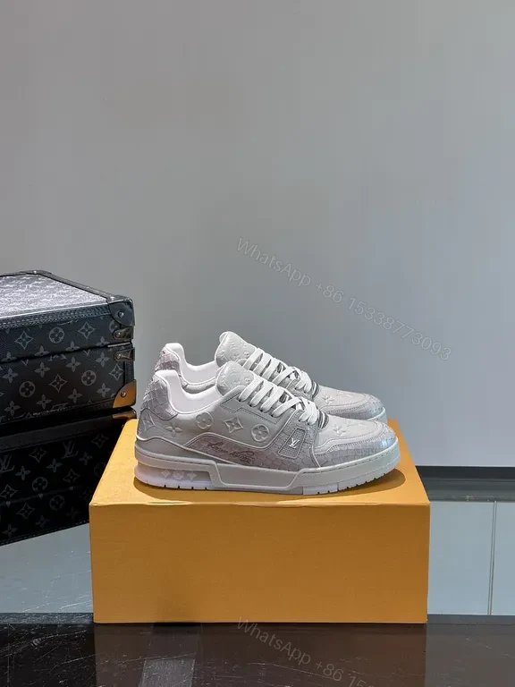 View 6 of Soft Luxury LV-Detail Sneakers: suede, textile, premium style