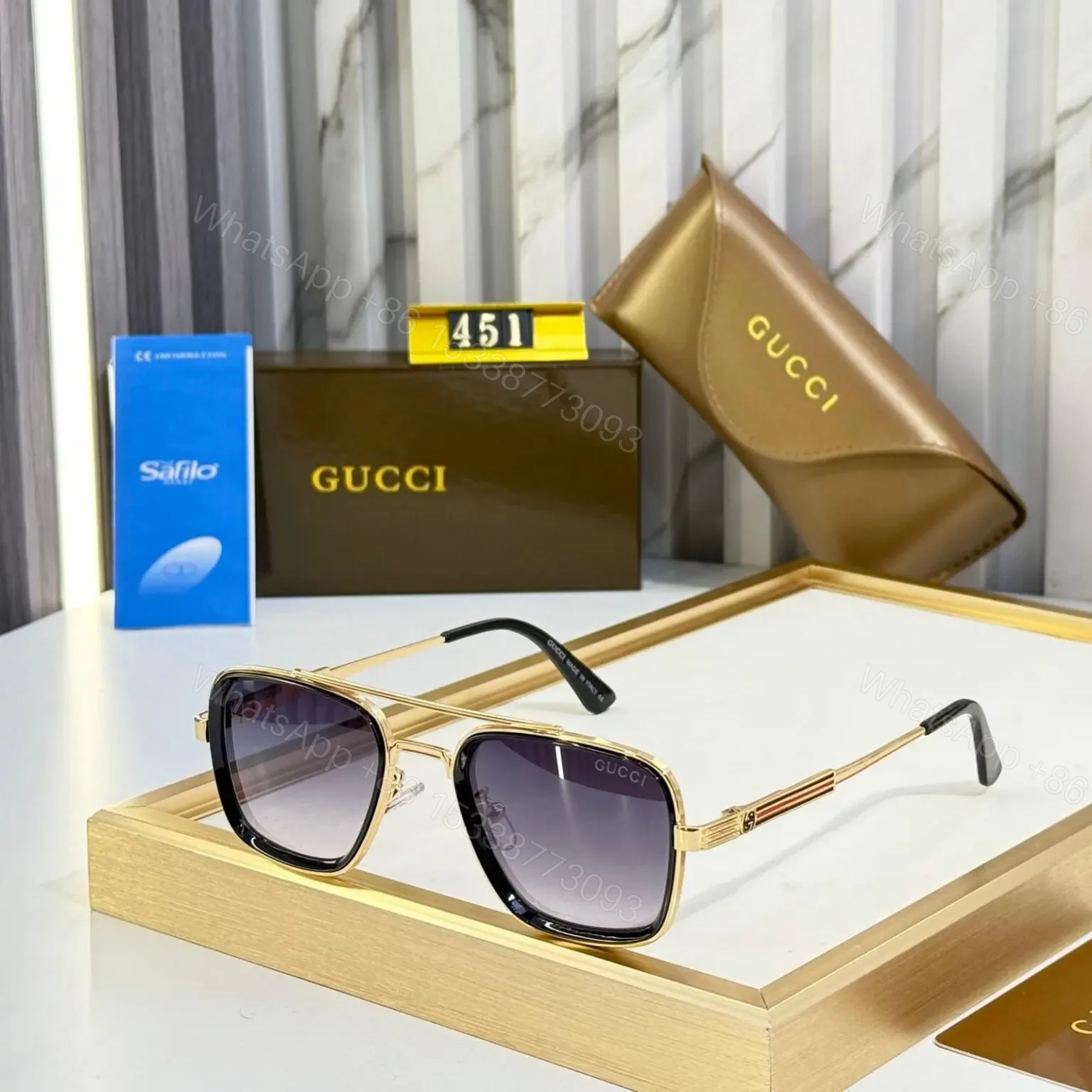 Gucci C09B46-7 Sunglasses Black UV Protection — view 1