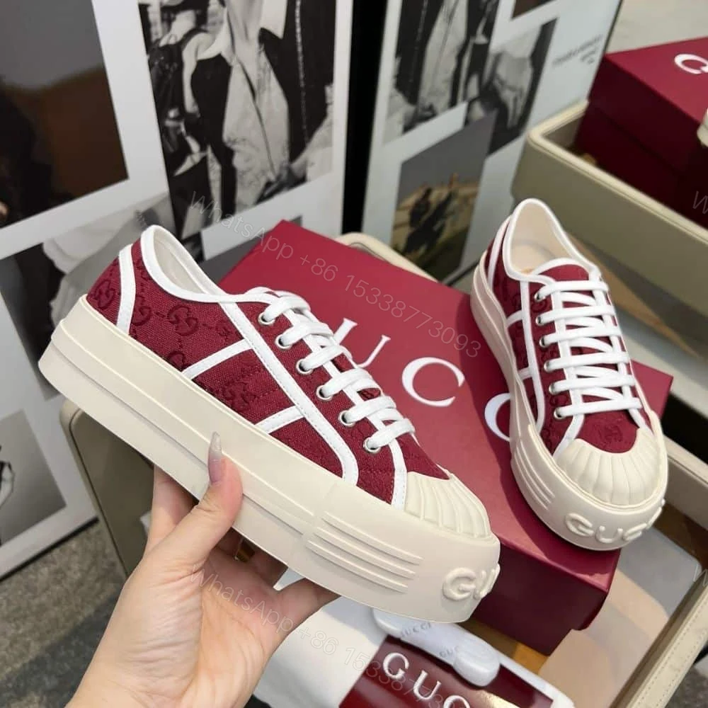 View 5 of GUCCI WOMEN CHUNKY SNEAKER ROSSO ANCORA ‎816879 FABZZ 8545