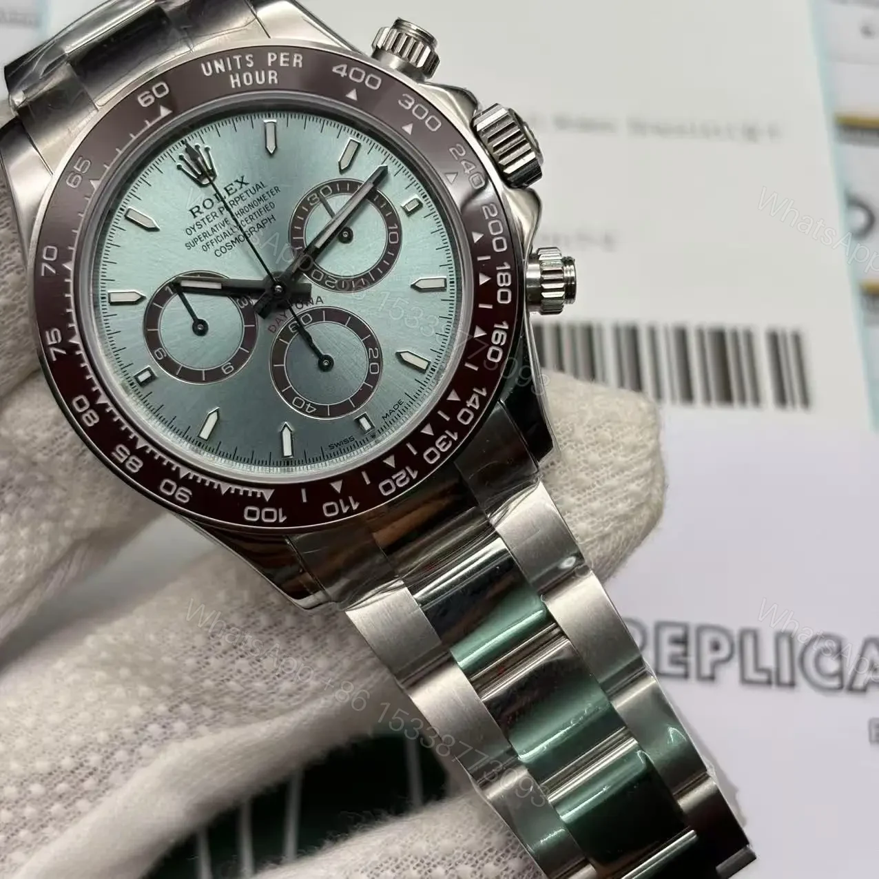 View 2 of Rolex Cosmograph Daytona | New Transparent Case Back Super Clone Replica