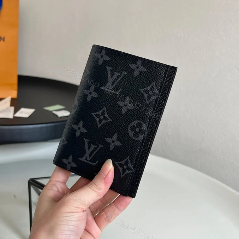 View 3 of Louis Vuitton Passport Cover Monogram Eclipse Black 14Cm M64501