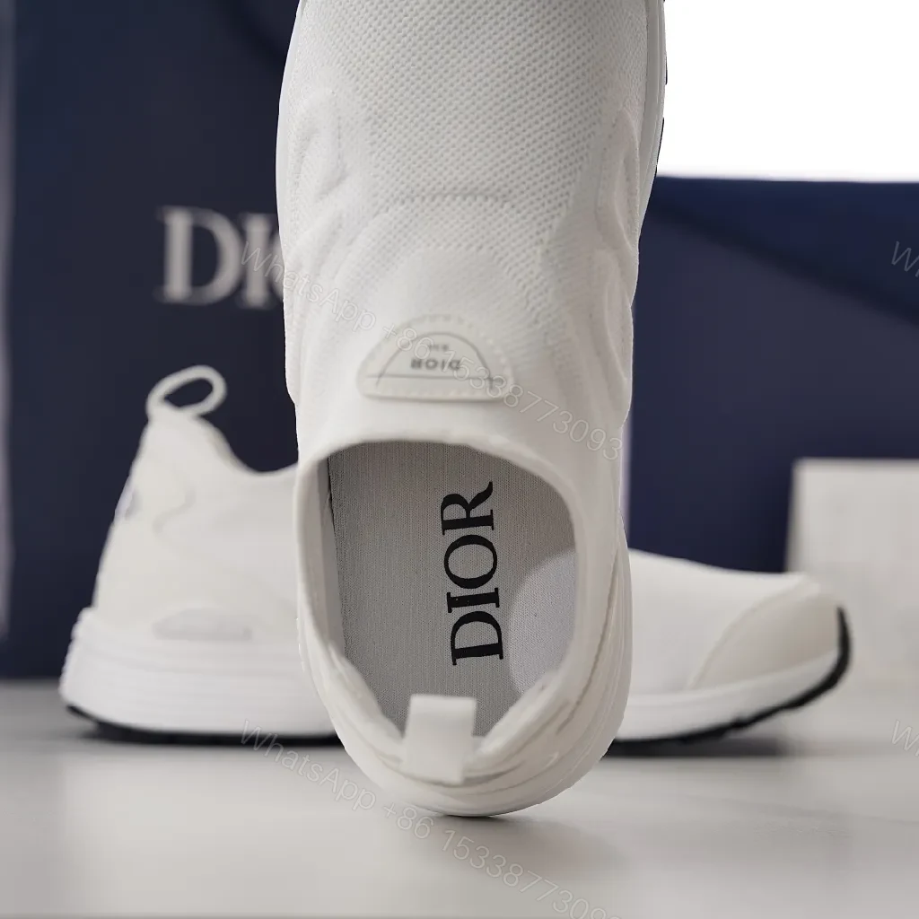 View 7 of White Knit Runner: Subtle Texture, Luxe Comfort Sneaker