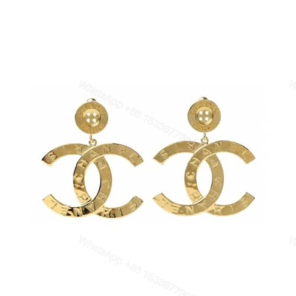 Chanel Paris Button Earrings — view 1