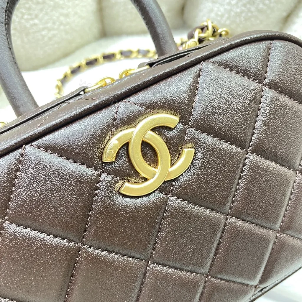 View 2 of Quilted Mini Bag with Chain Strap - Luxe, Compact, Versatile