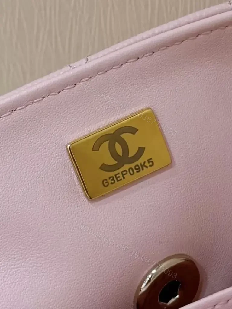 View 8 of CHANEL 25S COCO CRUSH HANDLE 18 IN PINK GOLD HARDWARE