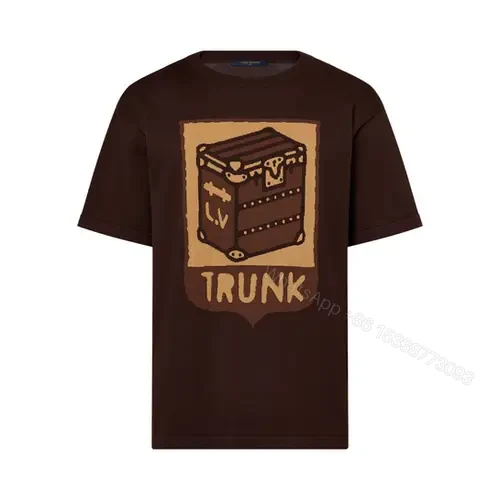 Lv Cotton Trunk Print T-Shirt — view 1