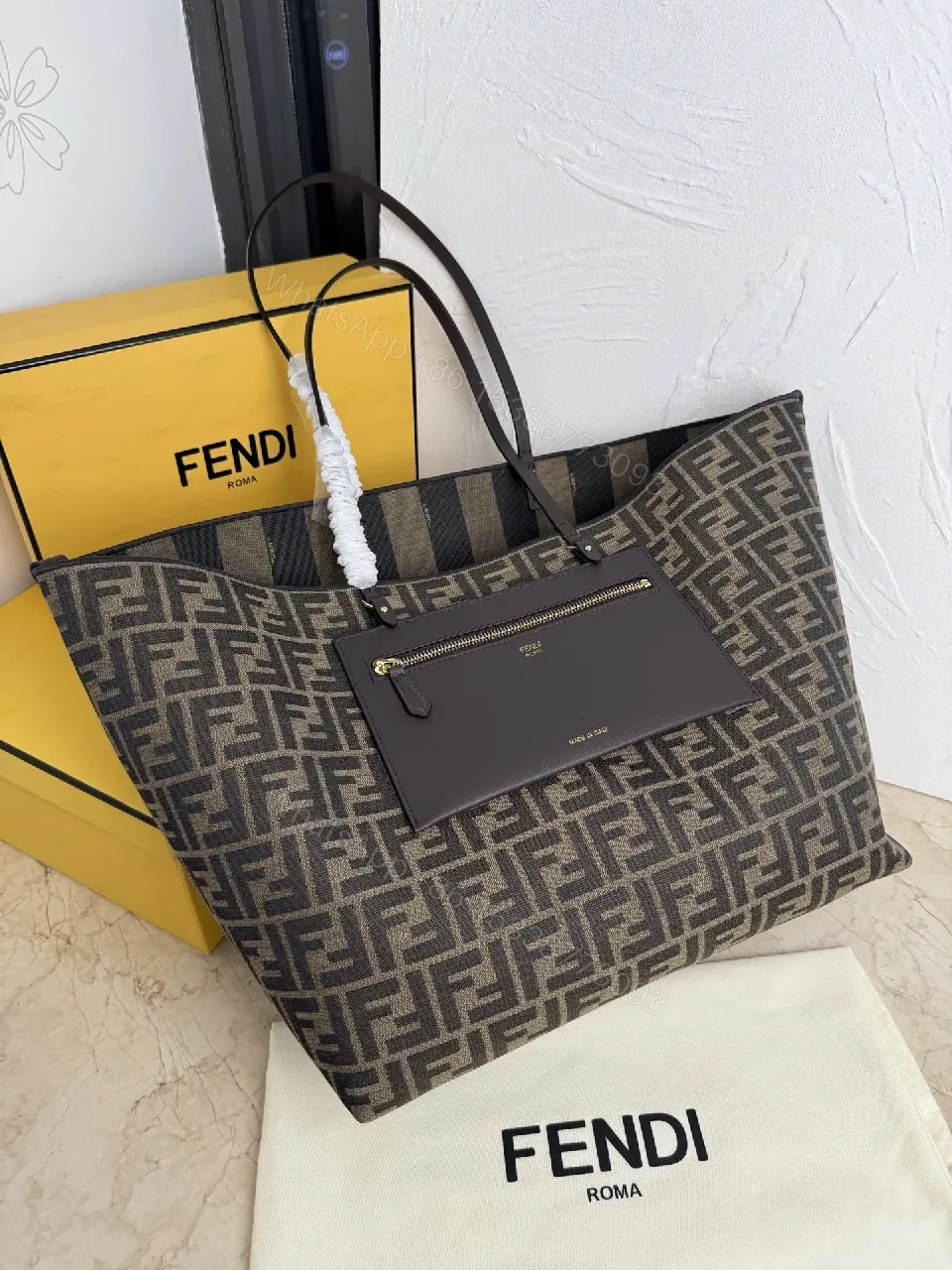 View 6 of Monogram Tote: Luxe Everyday Carry-All with Signature Pattern