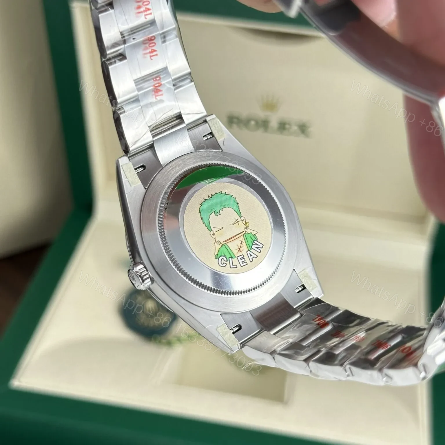 View 9 of Replica Rolex Oyster Perpetual Yellow Dial 124300 41 mm
