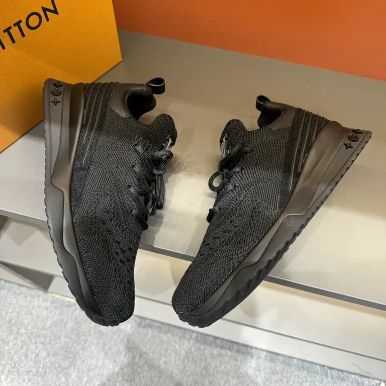 View 9 of Low-Profile Knit Runner with LV Accent â€“ Modern Craft Sneaker