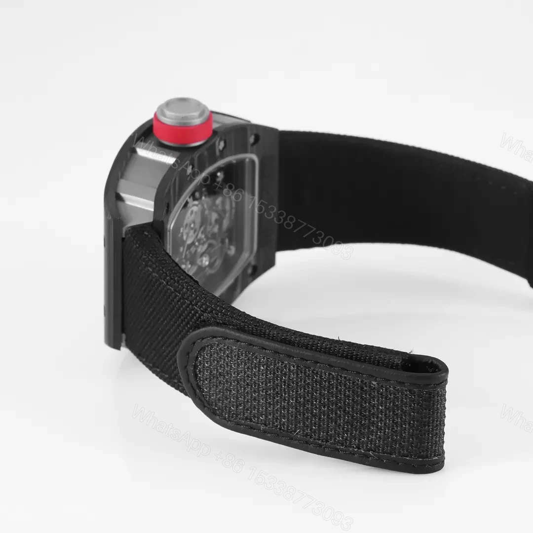 View 8 of JB Factory KU+ Black Carbon Fiber Skeleton Watch