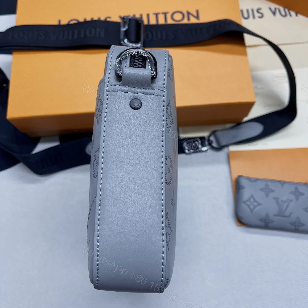 View 5 of Louis Vuitton Duo Messenger Monogram Shadow Anthracite Gray 26Cm LV M46104