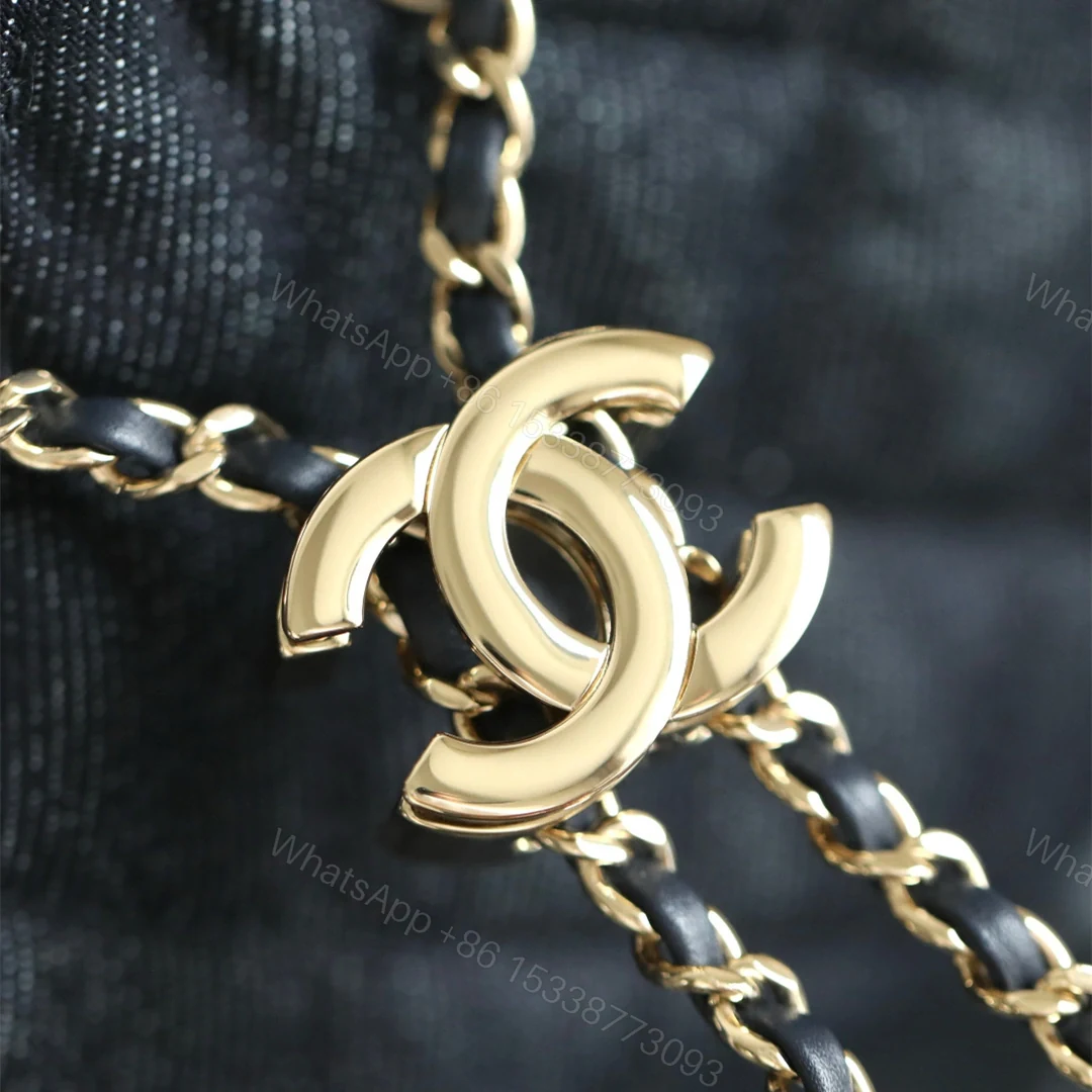 View 9 of 高仿Chanel*26P/25Bag系列AS5631水洗牛仔布手袋Mini黑色免檢版
