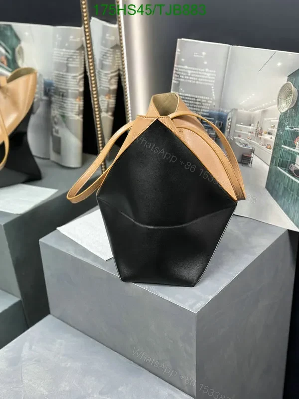 View 23 of Loewe Puzzle Fold Tote in Chocolate/Burgundy Shiny Calfskin DD9633
