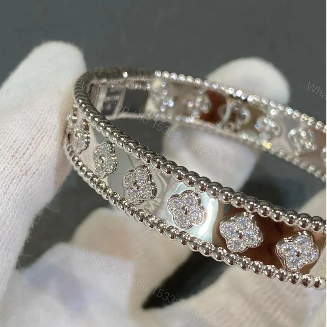View 3 of VCA Perlée clovers bracelet