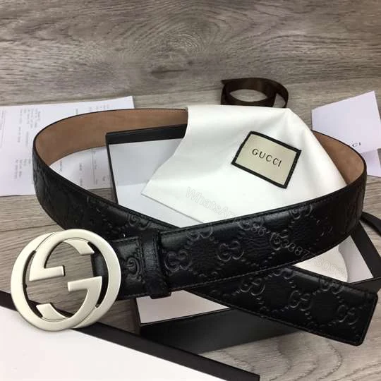 View 5 of GUCCI GG SUPREME BELT WITH G BUCKLE – B43