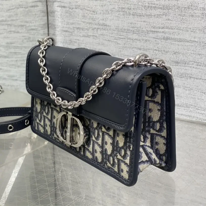 View 5 of 高仿Dior*Montaigne系列M933M928單肩包藍色小號免檢版