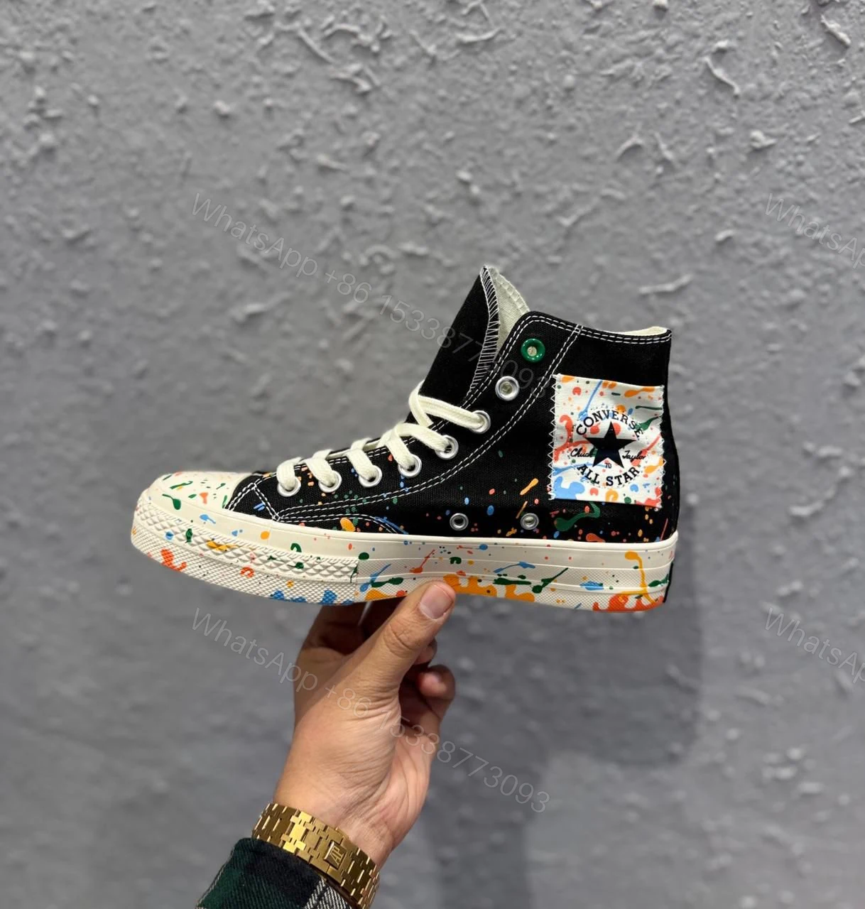 View 2 of First Copy Converse Chuck Paint Sneakers