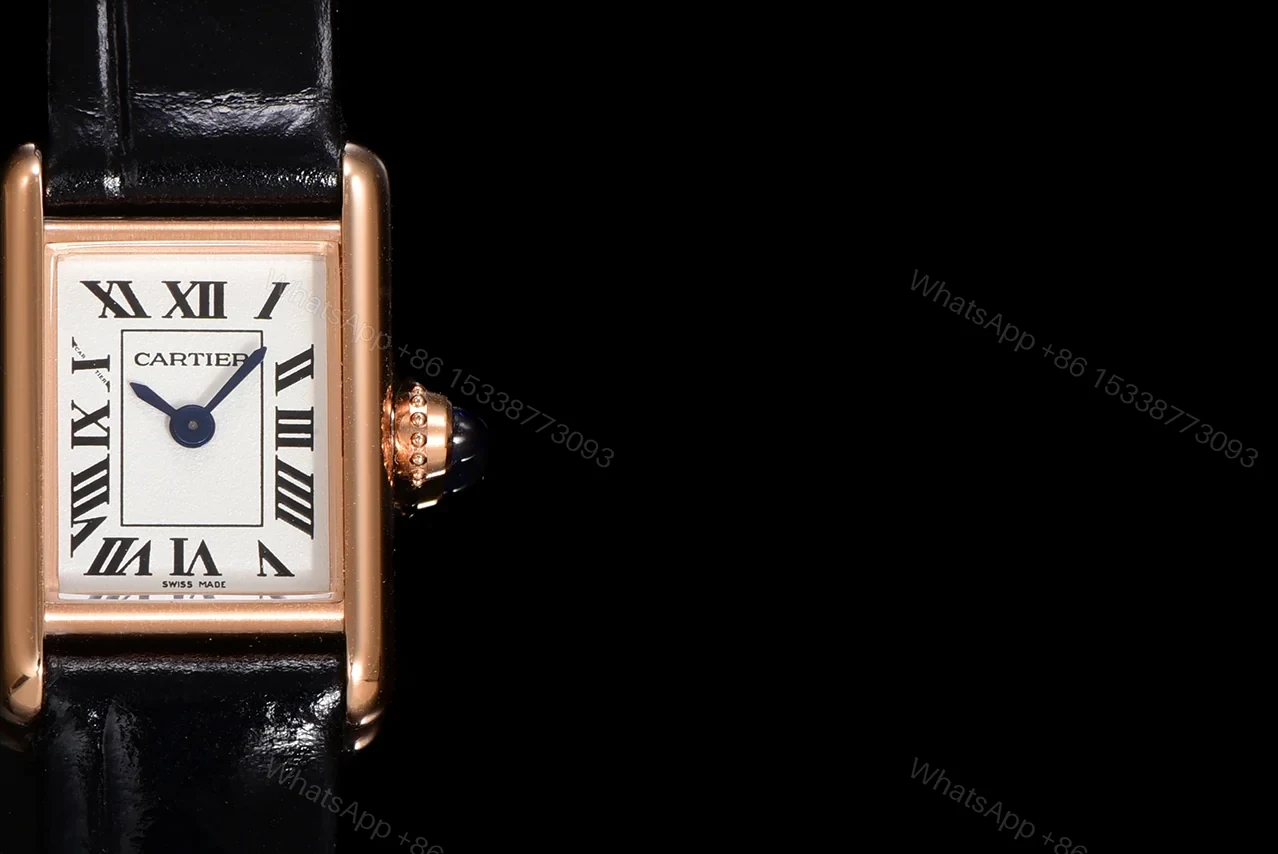 View 5 of Cartier Tank Louis Mini Watch 24MM Gold Case Black Crocodile Leather Strap Premium Edition CAR-TANK-LOUIS-MINI-GOLD-24