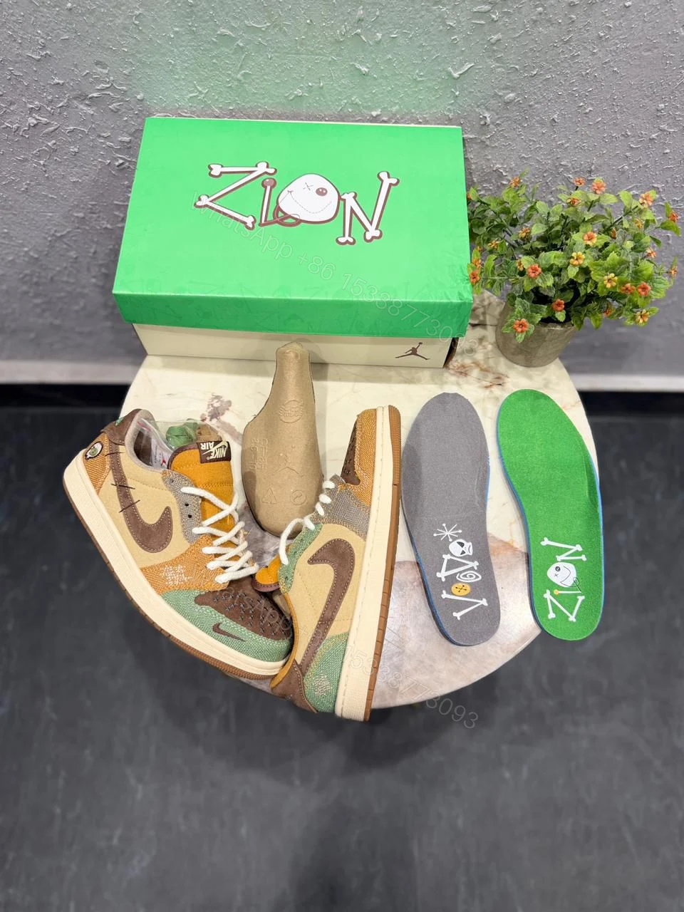 View 3 of Air Jordan 1 Retro Voodoo Zion First Copy Shoes | COD India