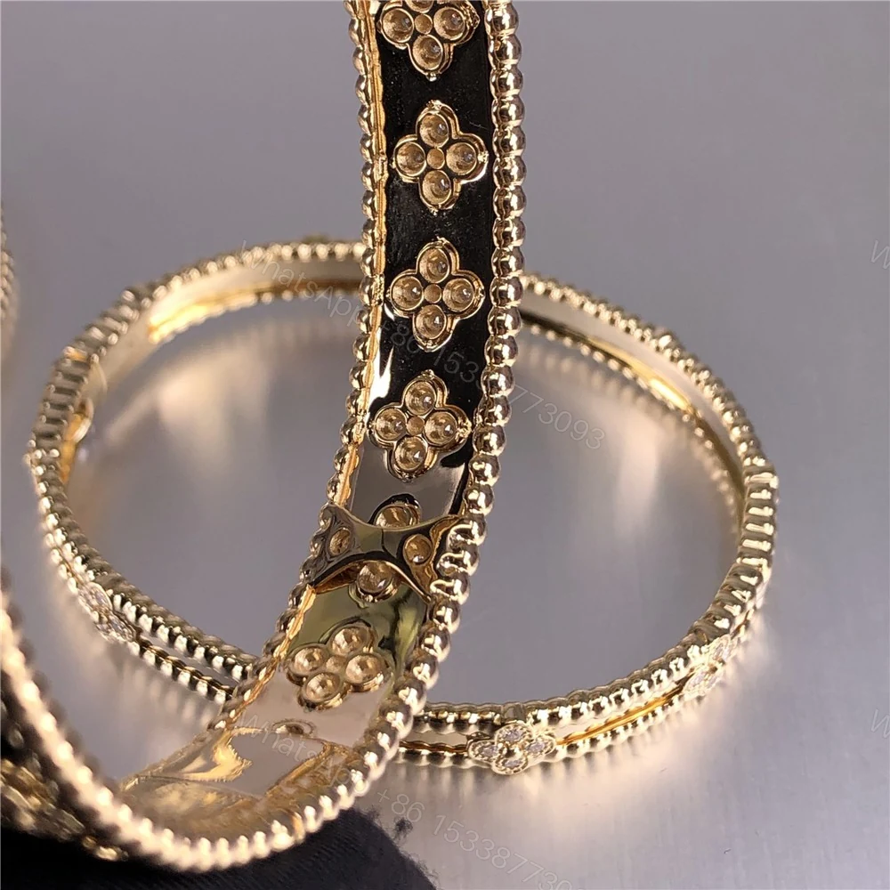 View 5 of Van Cleef & Arpels Perlee Clover Bracelet Diamonds VCARP3O100