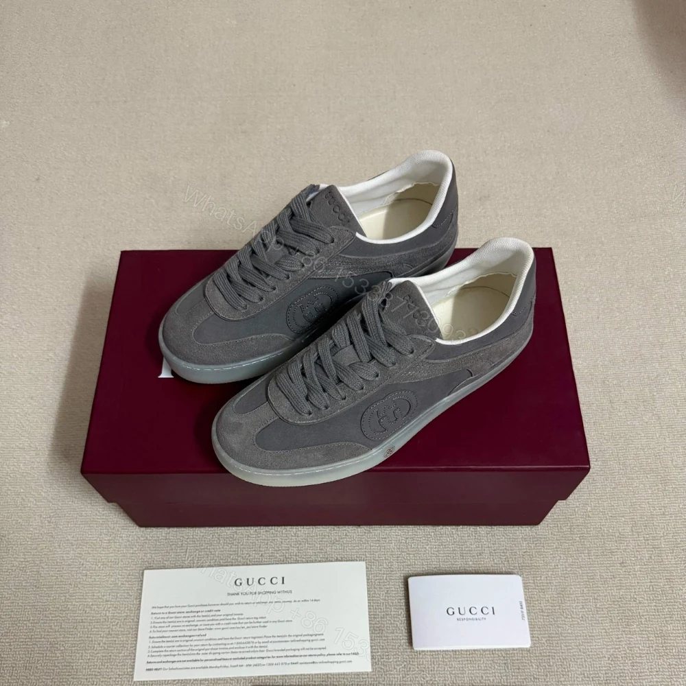 View 5 of Gucci Men G75 Sneaker Grey Suede