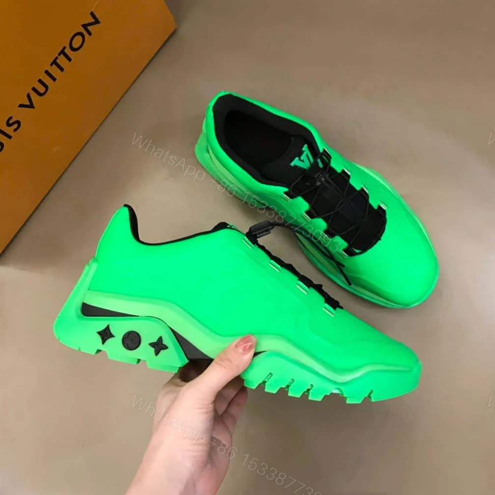 View 7 of Louis Vuitton Millenium Sneakers In Green – LV271