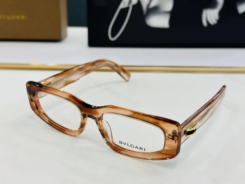 View 8 of Bold BVLGARI-Influenced Eyewear: Modern Rectangular Frames