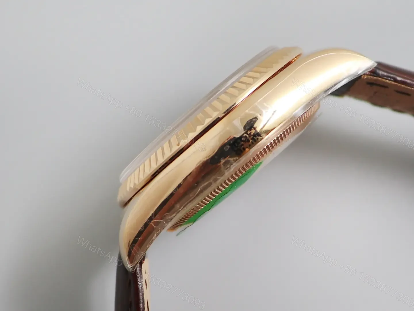 View 6 of Rolex Day-Date 36 Everose Strap Chocolate Brown Dial 118135-0020