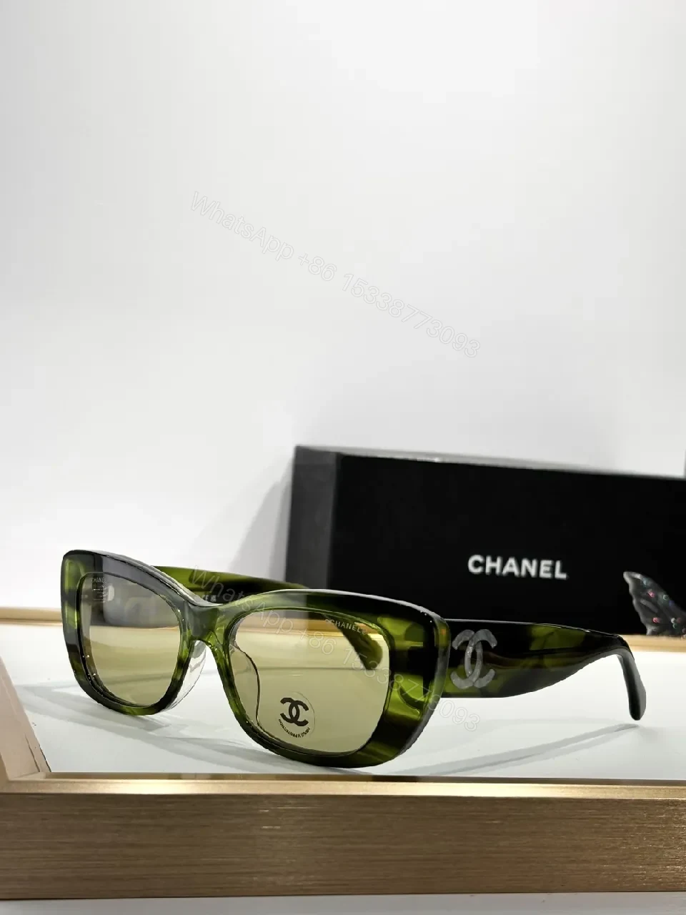 View 7 of Black Frame Sunglasses – Premium Acetate, Oversized Shield Lenses