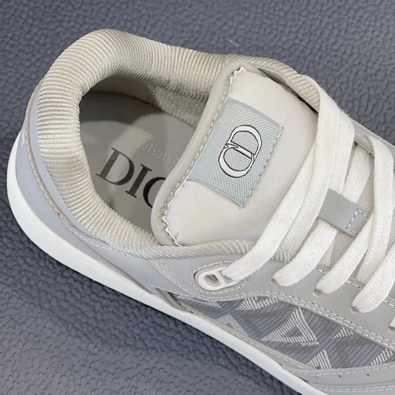 View 9 of Grey Minimalist Dior Trainer | Geometric Panel | Everyday Luxury Sneaker