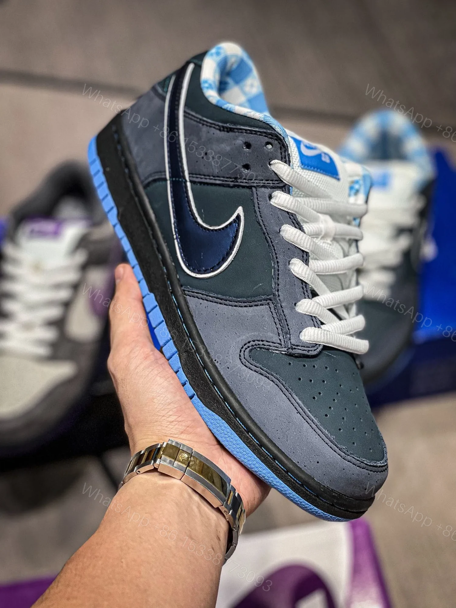 View 2 of Nike Dunk SB Low Blue Lobster Reps
