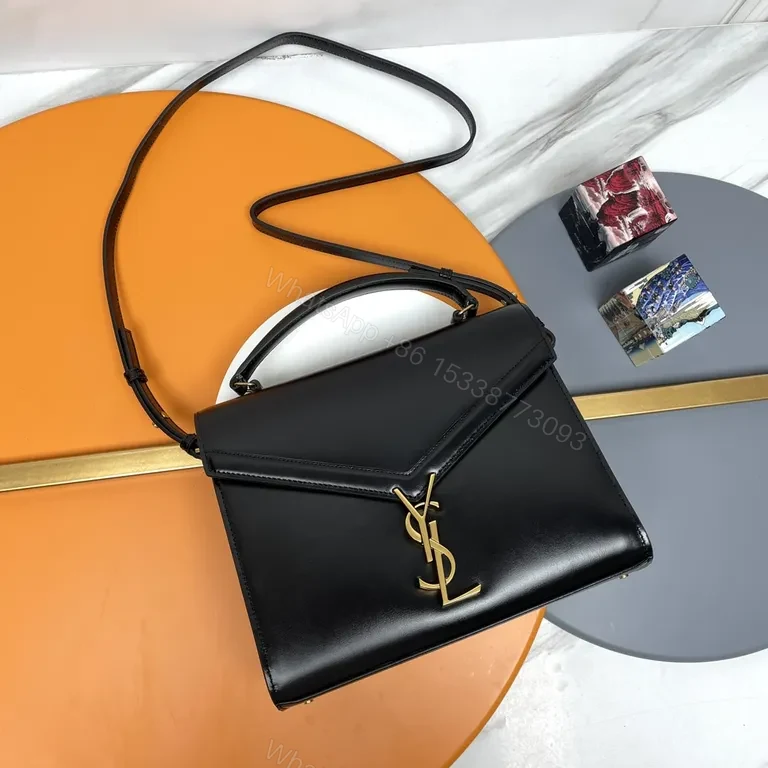 Chic Geometry Crossbody Bag: Calfskin, YSL-Inspired Luxury — view 1