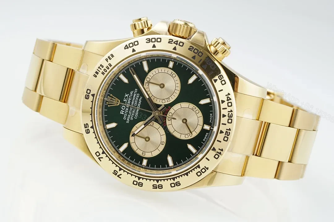 View 5 of GS Factory Clean Factory APS Daytona Gold Green Dial Watch