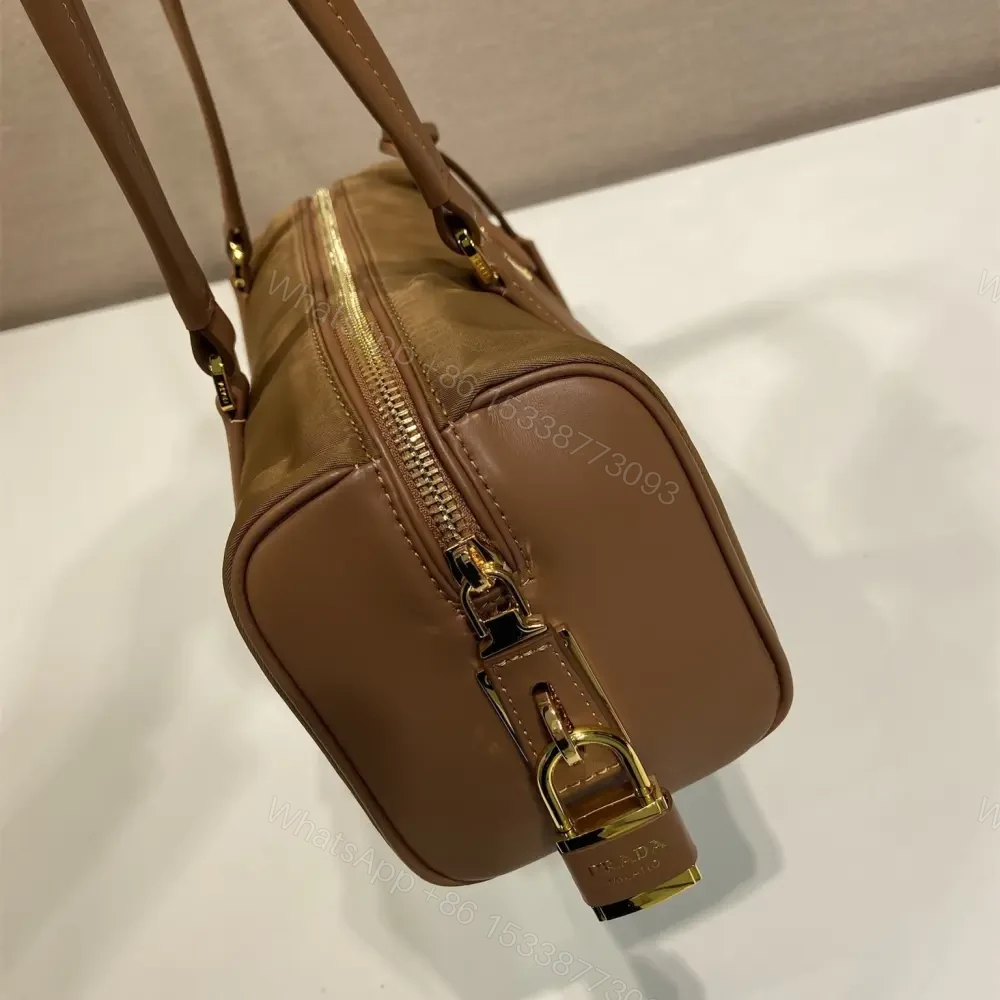 View 6 of 高仿Prada*RE-Nylon系列1BB27手提單肩包中號焦糖色免檢版