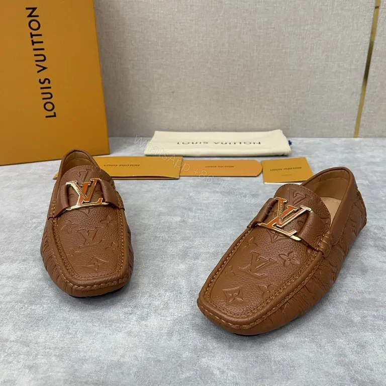 View 8 of Brown Monogram Leather Loafer â€“ All-Day Comfort