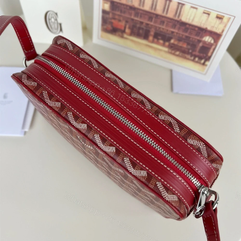 View 4 of 高仿Goyard*CAPVEP10相機郵差包紅色小號免檢版