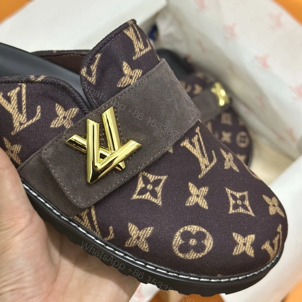 View 6 of Louis Vuitton Lv Cosy Flat Comfort Clog Brown
