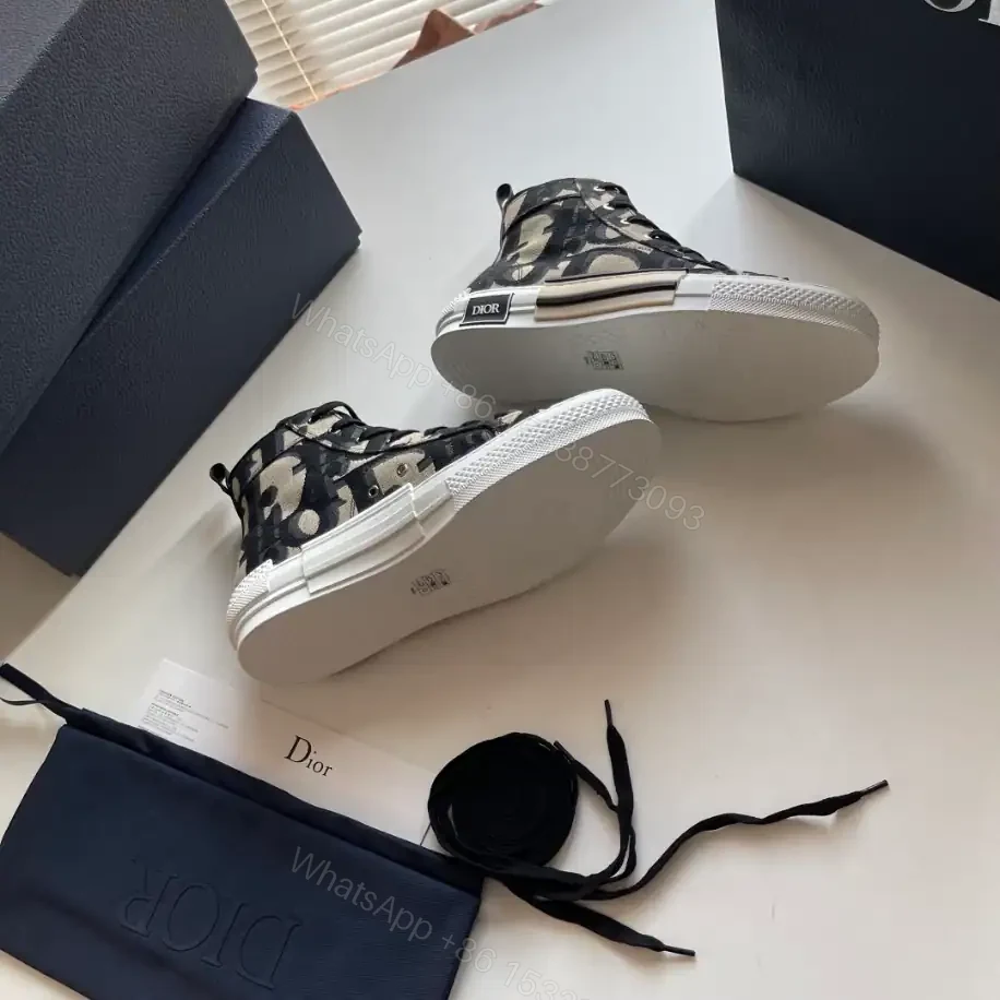 View 8 of B23 HIGH-TOP SNEAKER MAXI DIOR OBLIQUE JACQUARD – CD119