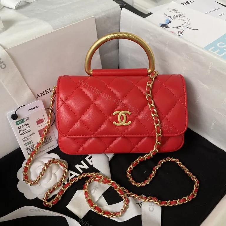 View 2 of Red Quilted Satchel: Luxe, Daily-Style Handbag