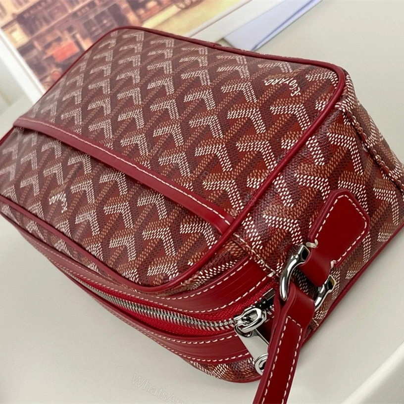 View 8 of 高仿Goyard*CAPVEP10相機郵差包紅色小號免檢版