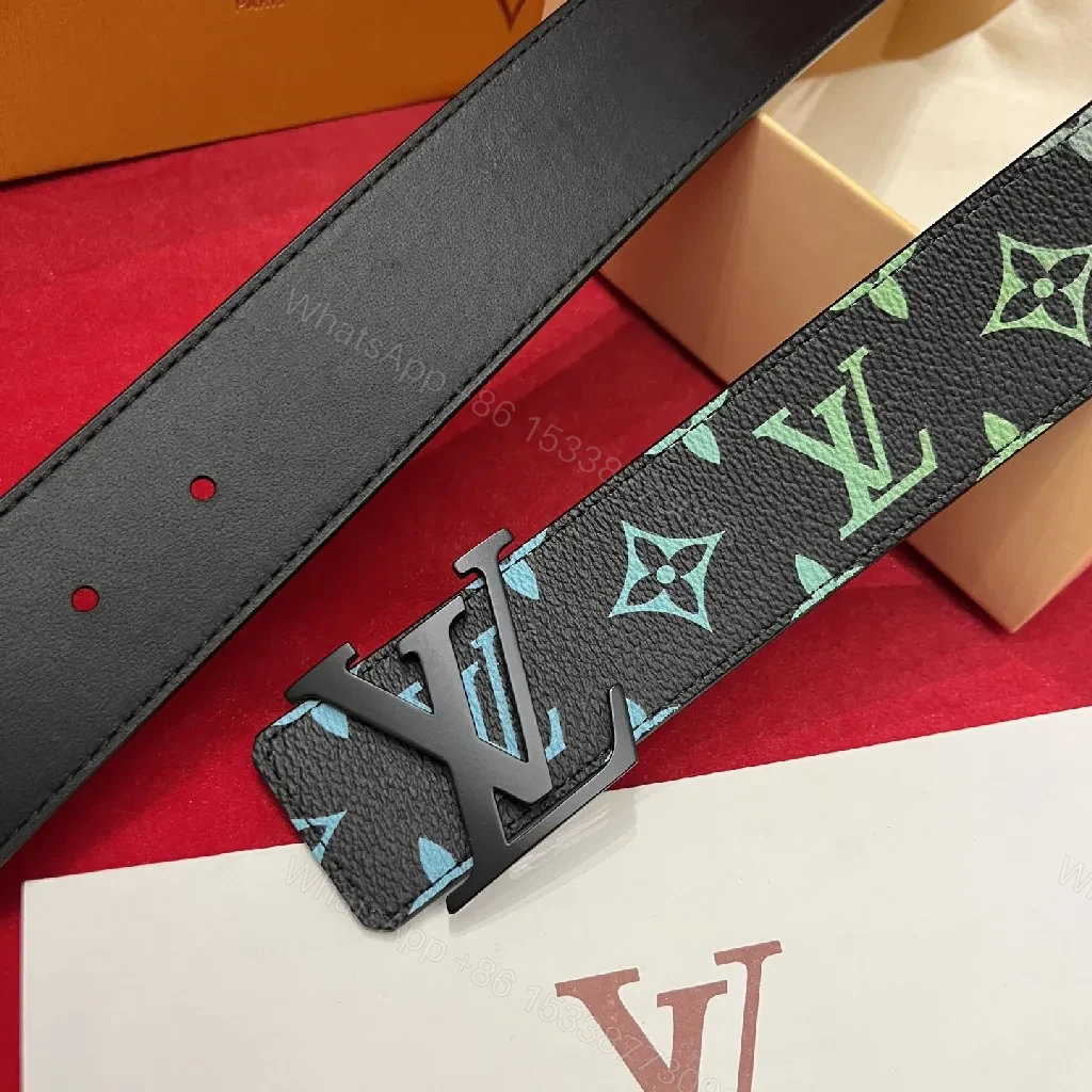 View 5 of Vibrant Gradient Monogram Belt: Luxe Everyday Confidence