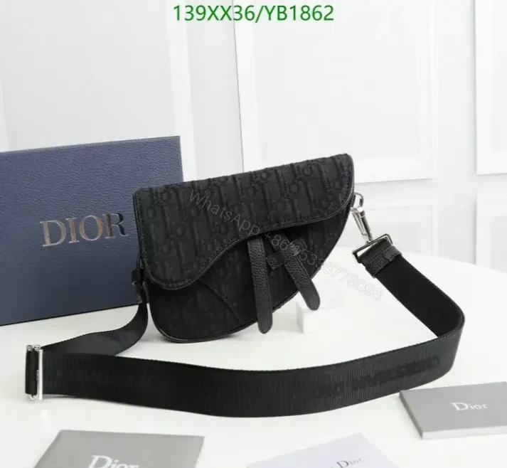View 7 of Dior Saddle Belt Bag Replica in Oblique Jacquard YB18622 – Mirror 1:1