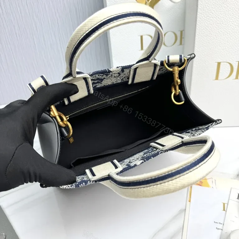 View 2 of Patterned Tote with Baroque Weave + Dior Straps Tote