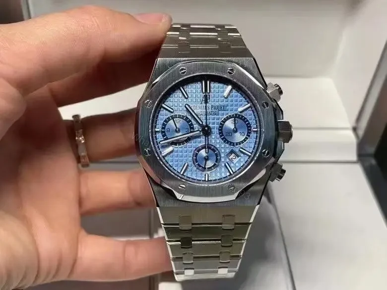 View 4 of Replica Audemars Piguet Royal Oak Selfwinding Chronograph Blue 26317BC.OO.1256BC.01