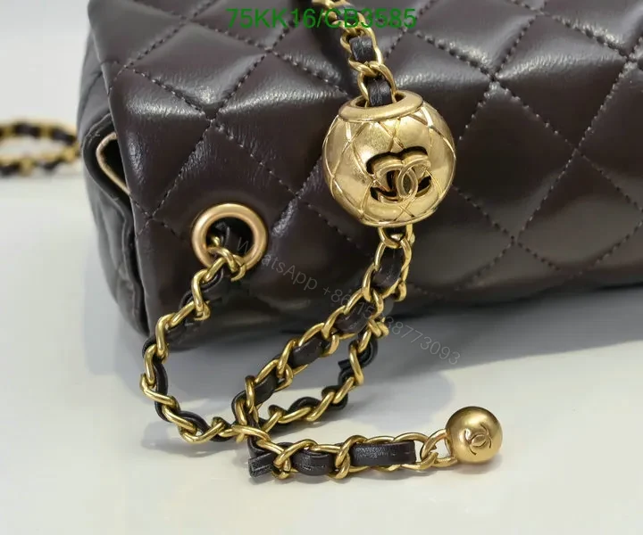 View 8 of Chanel Classic Mini Rectangle Pearl Crush Flap Bag – Genuine Leather